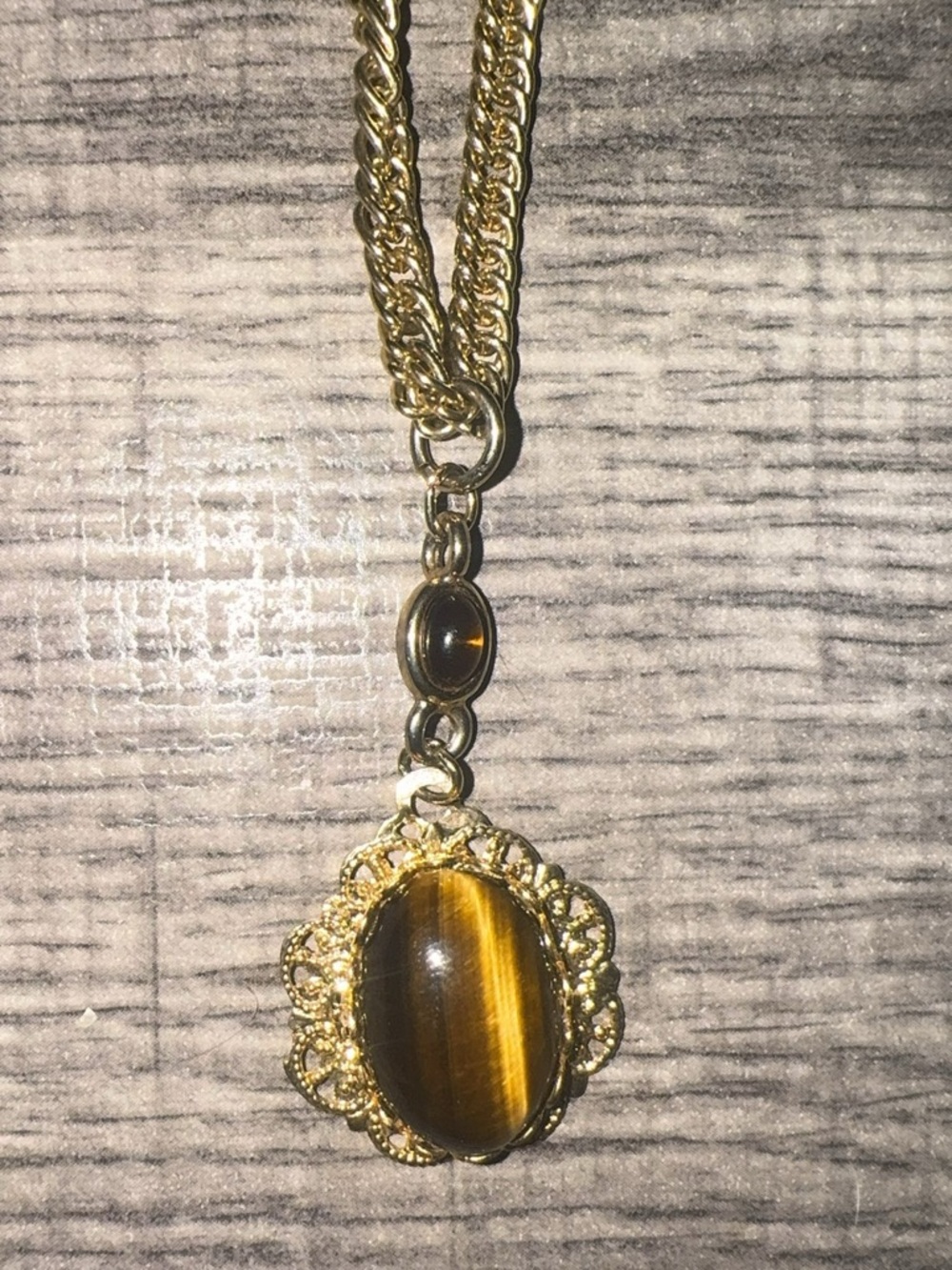 handmade vintage tigers eye cabochon
